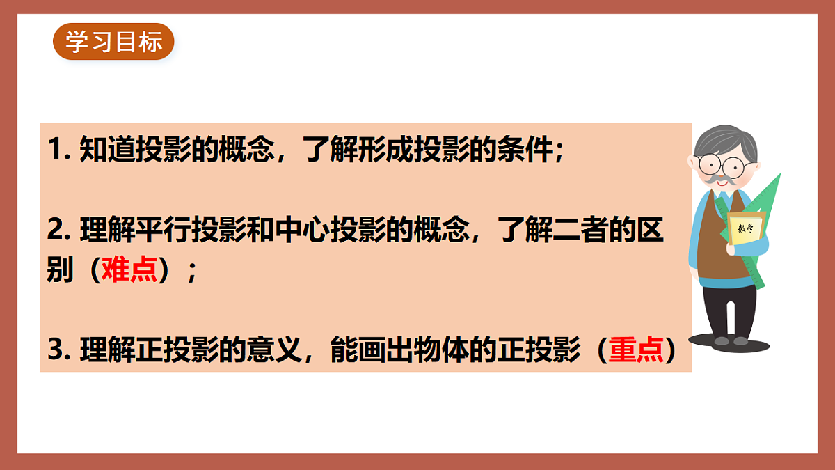 湘教版数学九年级下册3.1《投影》(同步课件)第2页