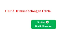 鲁教版(五四学制)(2024)九年级全册Unit 3 It must belong to Carla. Section A精品教学课件ppt