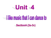 鲁教版(五四学制)(2024)九年级全册Unit 4 I like music that I can dance to. Section A优秀教学课件ppt