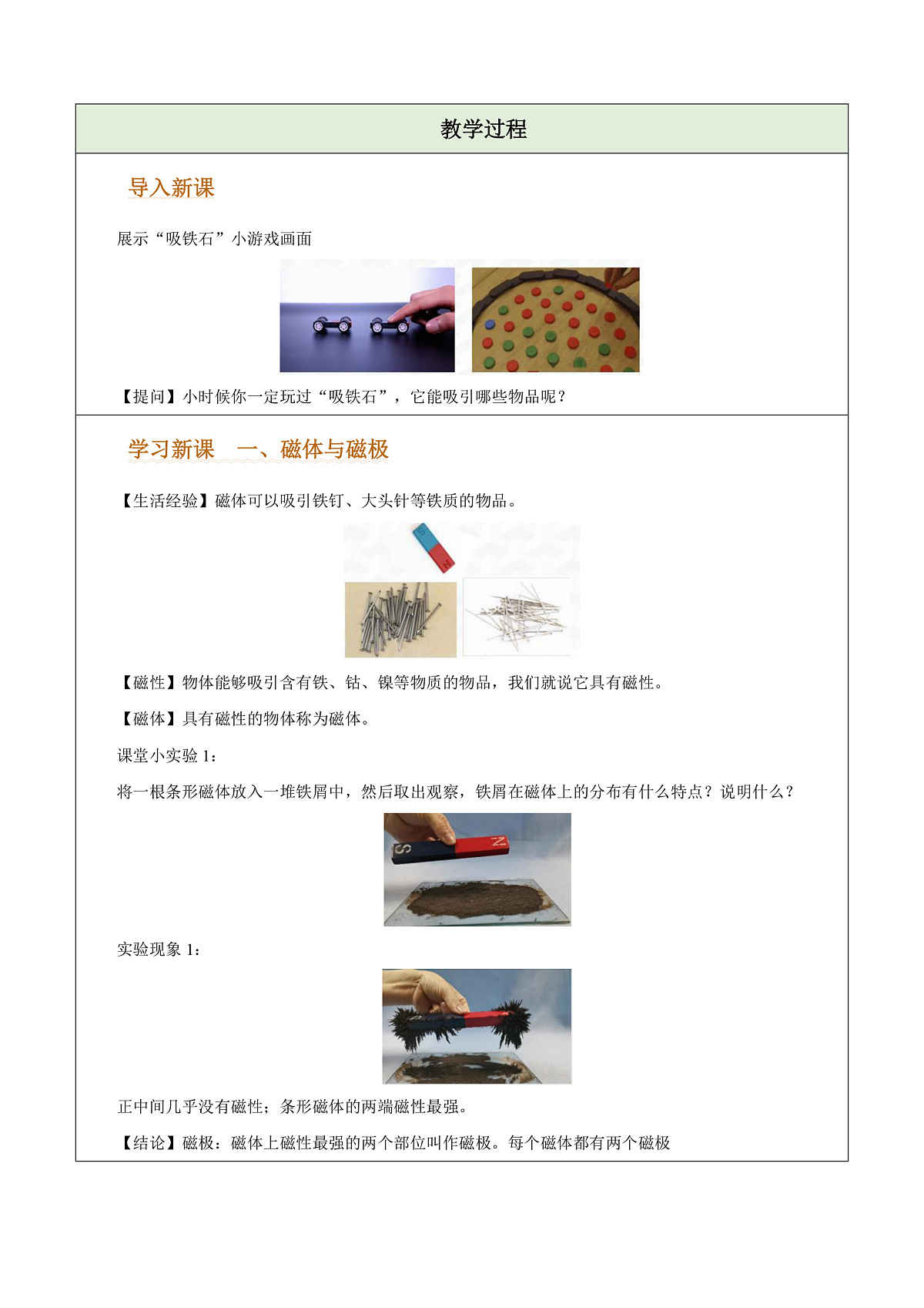 第一节 简单磁现象(教学设计)第2页
