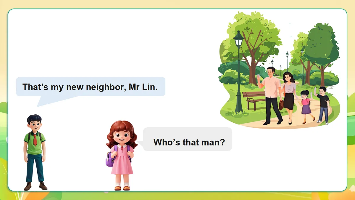 人教版(PEP)英语三下Unit1 Meeting new people Part B let's learn 课件第8页