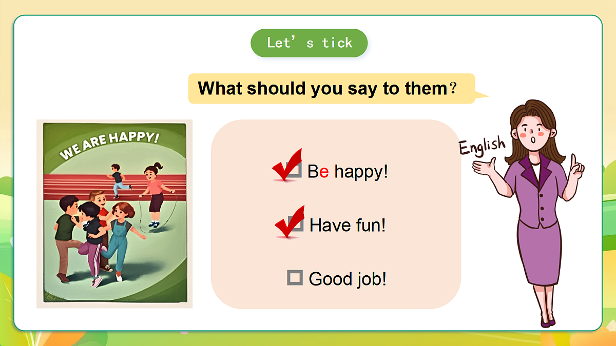 人教版(PEP)英语三下Unit2 My words and actions Part A let's spell 课件第7页