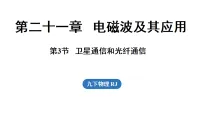 人教版(2024)九年级全册(2024)第3节 卫星通信和光纤通信教课ppt课件
