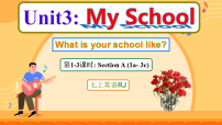 初中人教版（2024）Unit 3 My School Section A背景图课件ppt