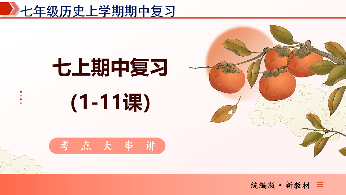 期中核心考点线索串联(期中复习课件)第1页