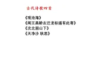 初中语文人教部编版（2024）七年级上册（2024）古代诗歌四首备课课件ppt