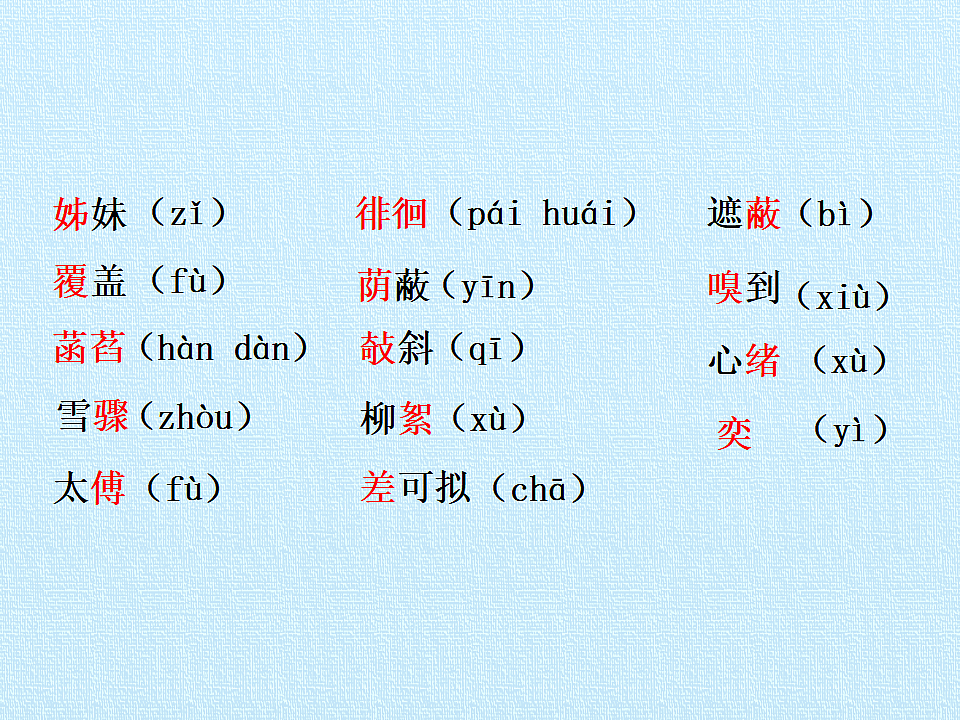 部编版七年级语文上册第二单元【复习课件】PPT第3页