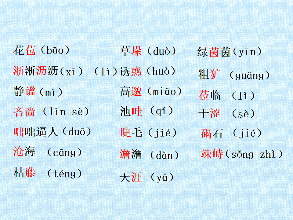 部编版七年级语文上册第一单元【复习课件】PPT第3页