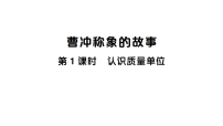 小学数学认识质量单位作业ppt课件