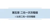 初中数学北师大版(2024)八年级上册(2024)1 认识二元一次方程组课前预习ppt课件