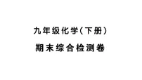 初中化学新人教版九年级下册 期末综合检测卷 作业课件（点击显示答案）（2026春）