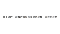 初中化学溶液及其应用作业ppt课件