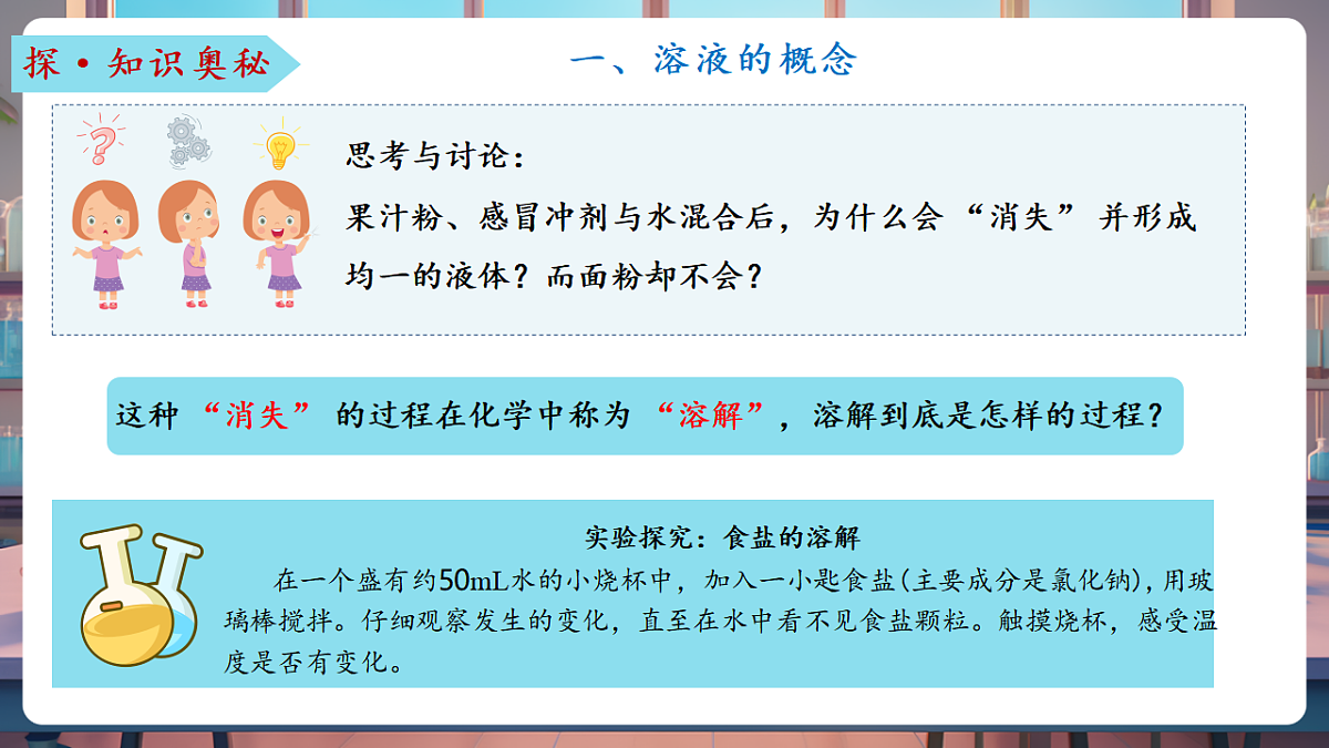 第三节 物质在水中的溶解 第1课时(教学课件)第6页