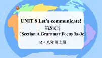 人教版（2024）八年级上册（2024）Unit 8 Let's Communicate! Section A Grammar Focus说课课件ppt