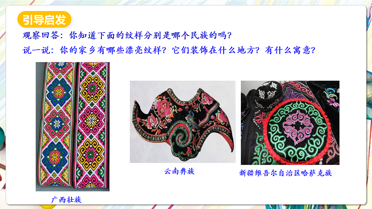 人美版美术五下第九课 多彩的民族传统纹样 课件第5页