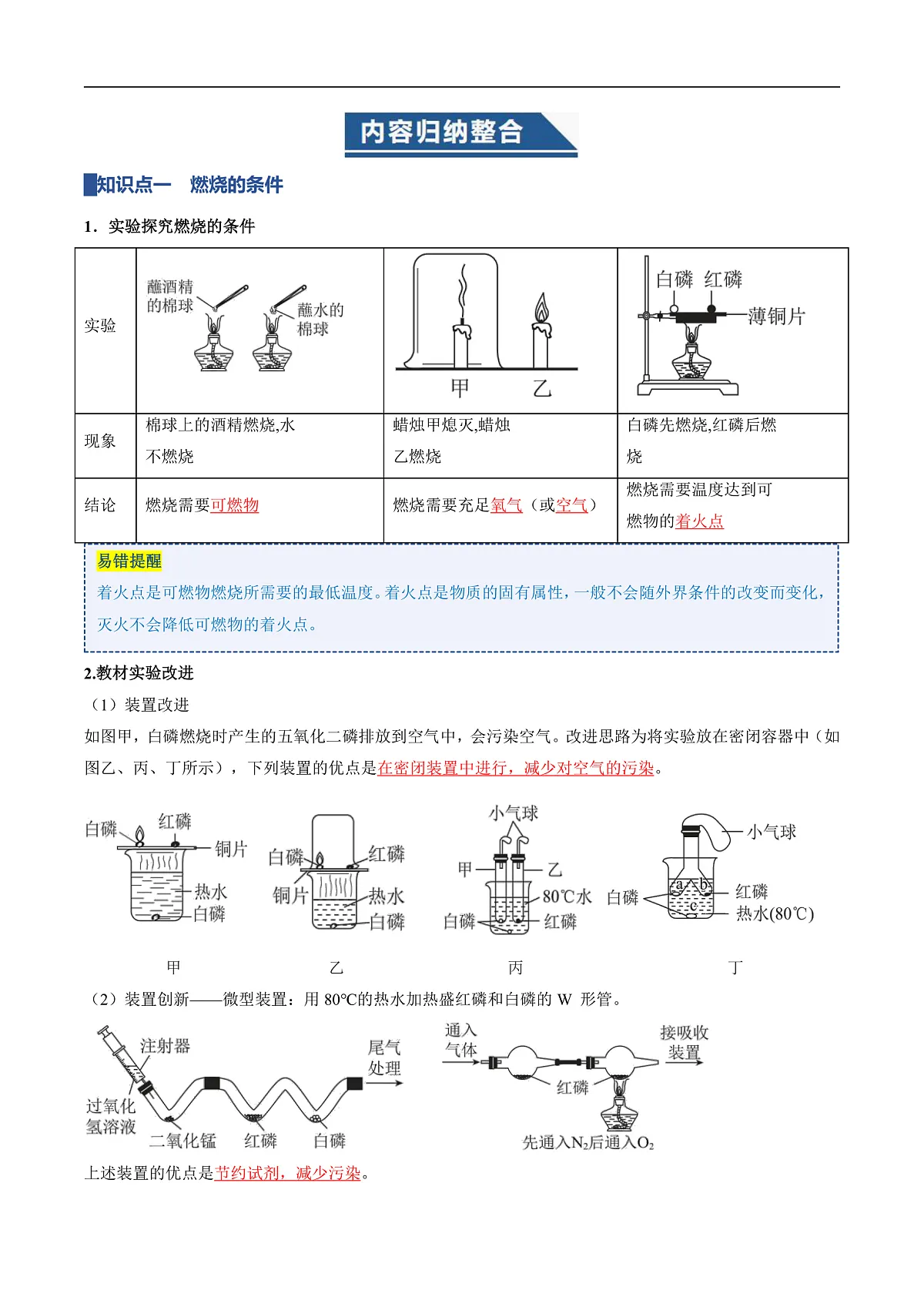 第六单元 控制燃烧(复习讲义)(解析版)第2页