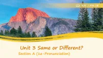 初中英语人教版(2024)八年级上册(2024)Unit 3 Same or Different? Section A Pronunciation说课ppt课件