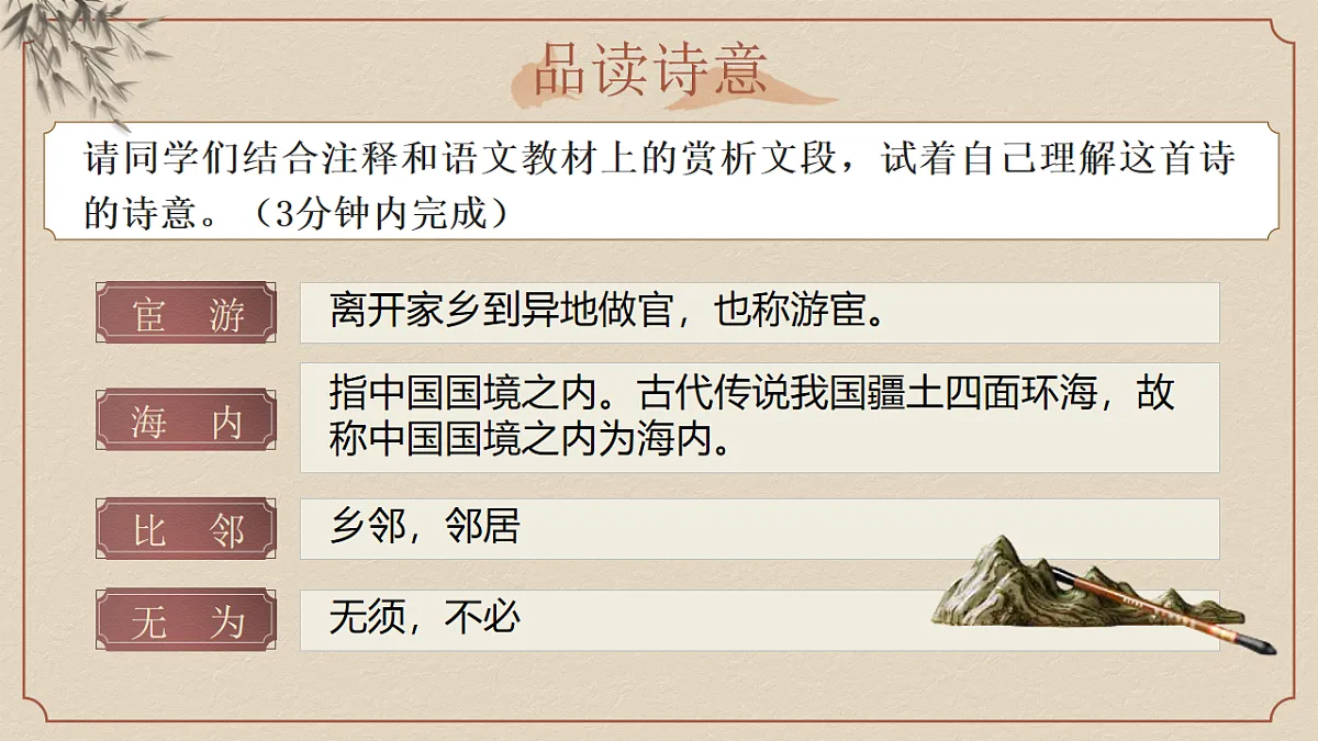 第三单元课外古诗诵读《送杜少府之任蜀州》《望洞庭湖赠张丞相》课件第5页