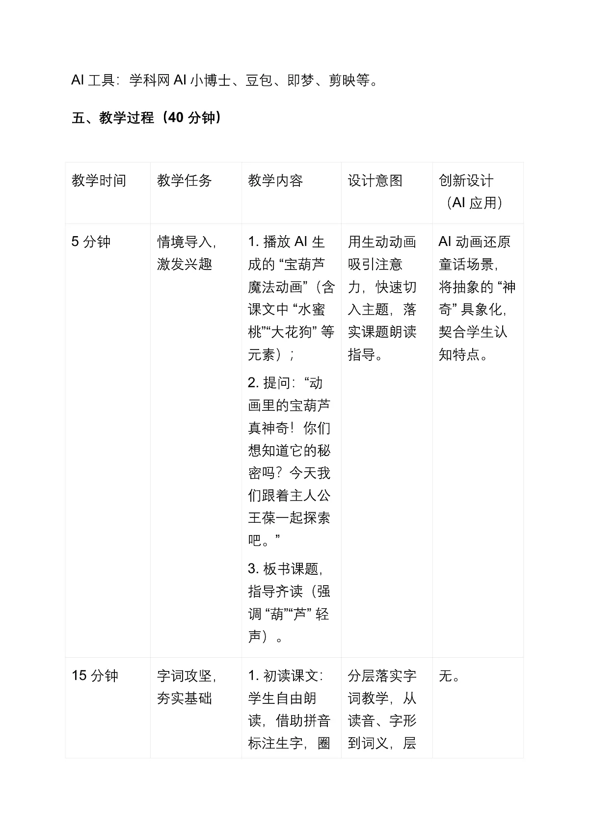 部编版三年级上册《宝葫芦的秘密(节选)》教学设计(2课时)第2页