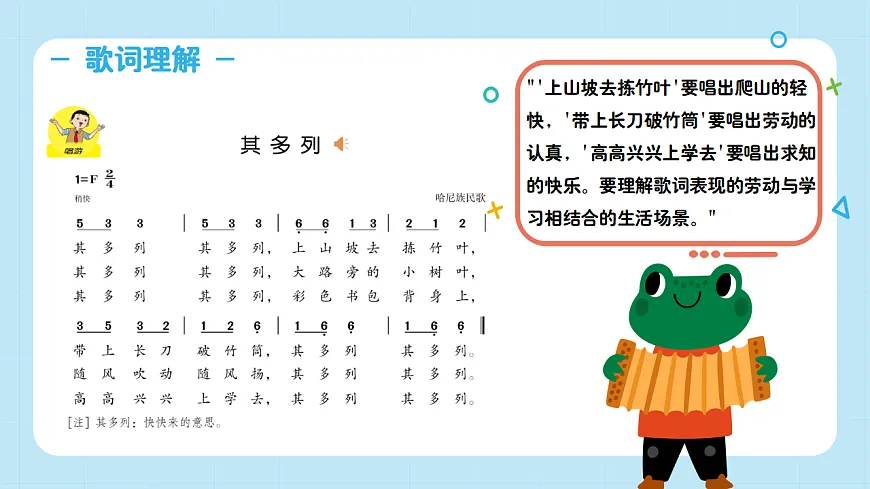 【接力版】音乐一年级下册 第一单元《其多列》 课件第8页