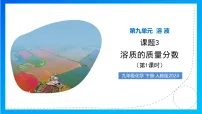 化学人教版（2024）溶质的质量分数教学课件ppt