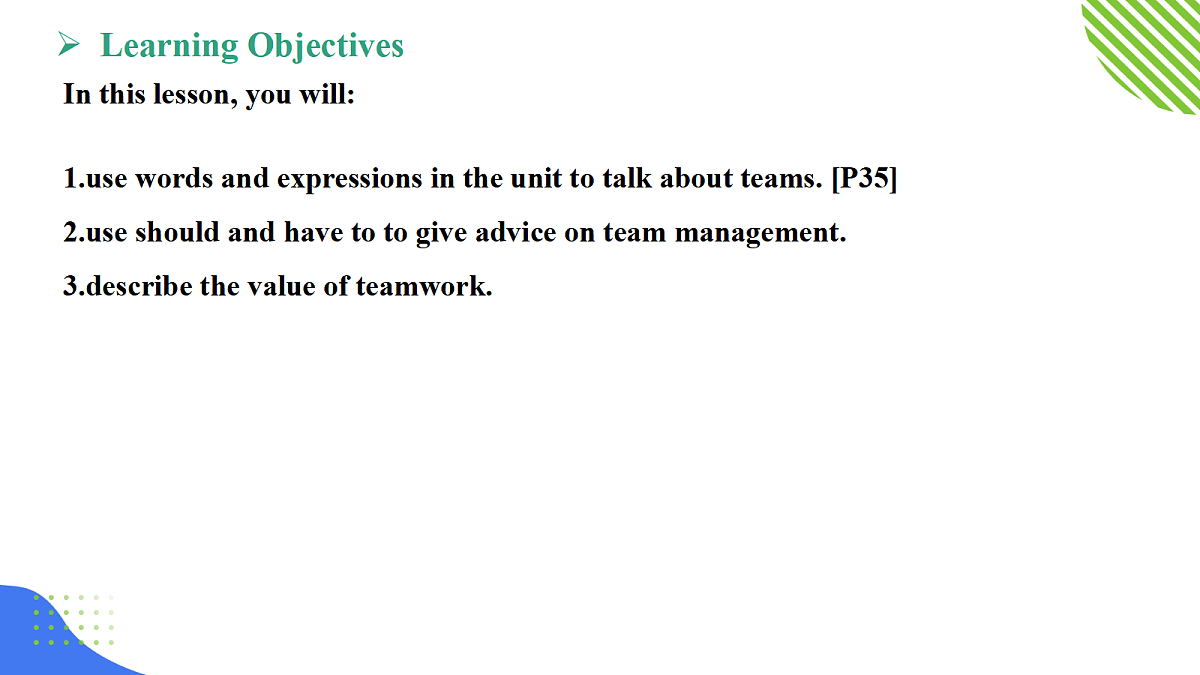 【核心素养】2026春新外研8下英语《Unit 3 What makes a great team 04Presenting ideas》 课件第7页