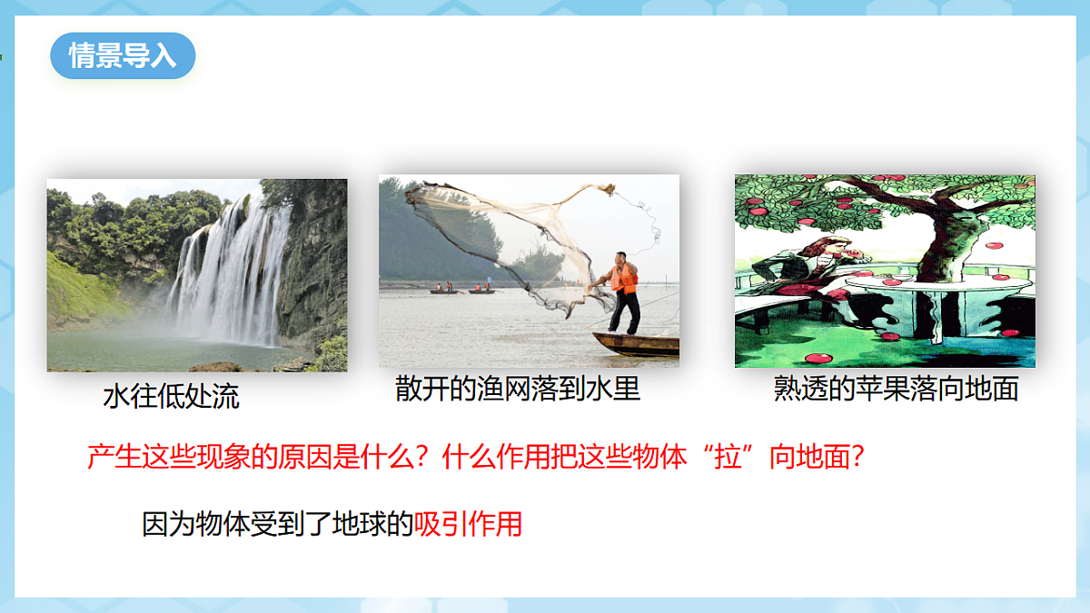 沪科版物理八年级全册第六章第三节 《来自地球的力》 教学课件第2页