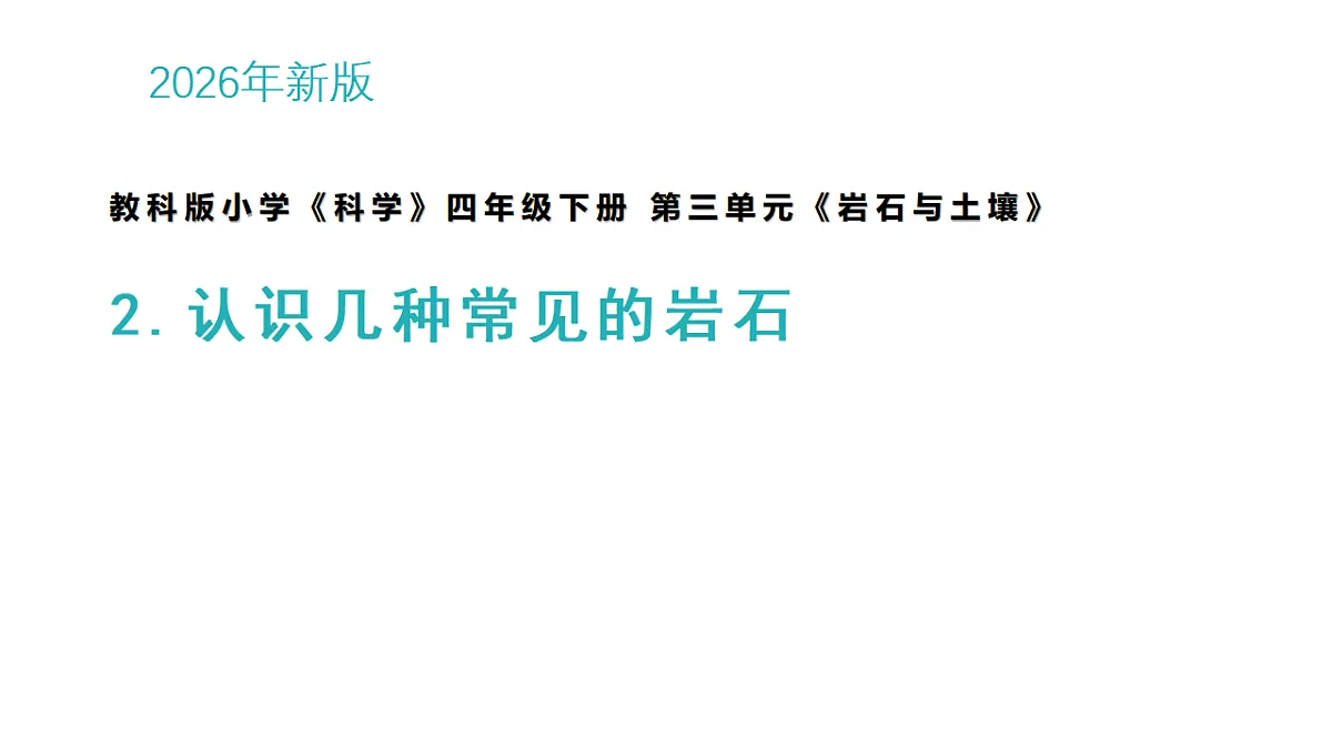 2.各种各样的岩石第1页