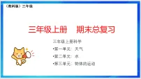 期末总复习 课件 2025-2026学年科学三年级上册教科版