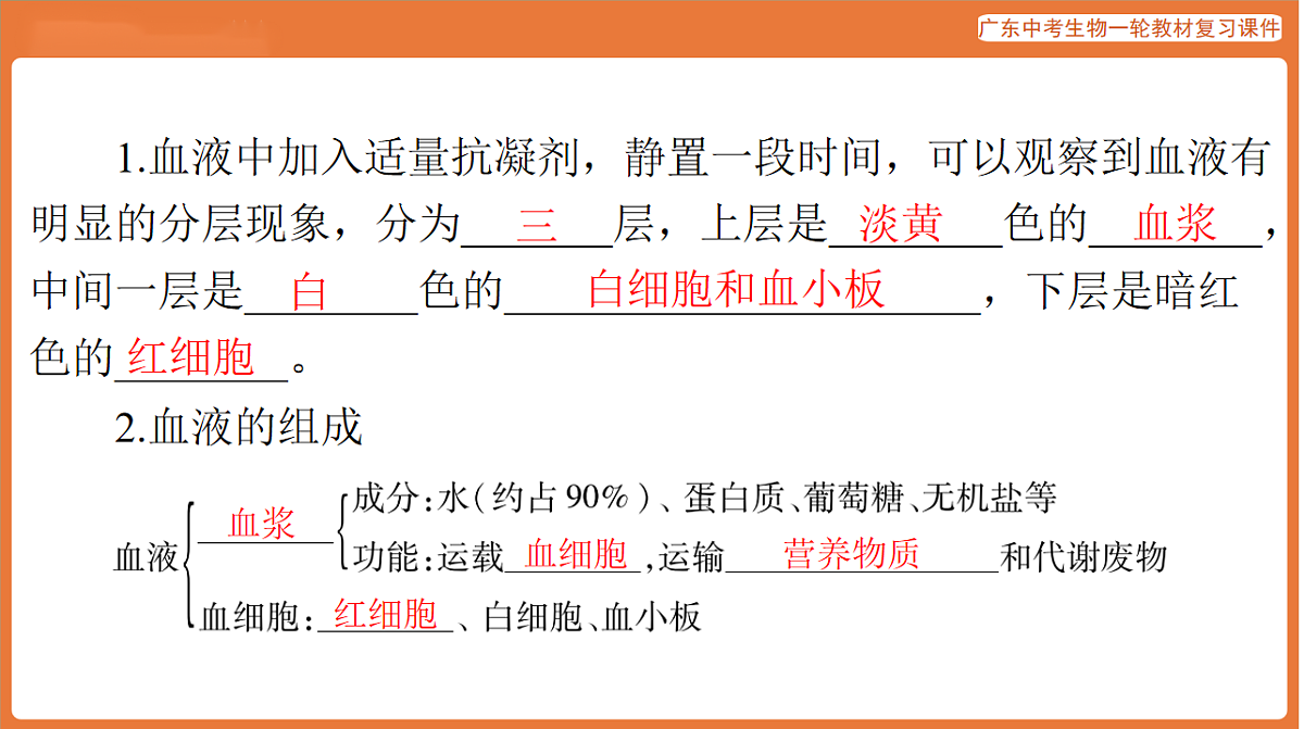 第一部分 主题五 第13讲 人体内物质的运输-课件 2026年广东中考生物一轮复习(含答案解析)第4页