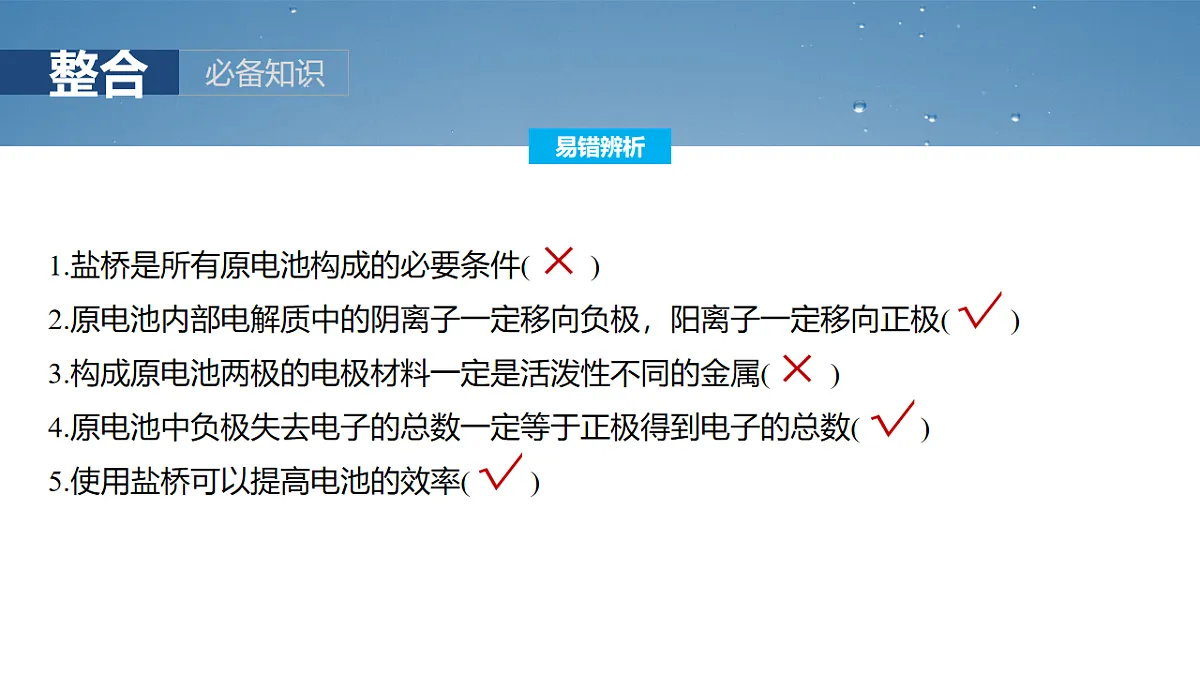 2026高三化学(人教版)一轮复习课件 第十章 第40讲 原电池 常见化学电源(含答案)第7页