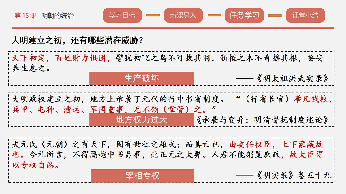 人教版初中历史七年级下册(2024)第15课 明朝的统治 课件第7页