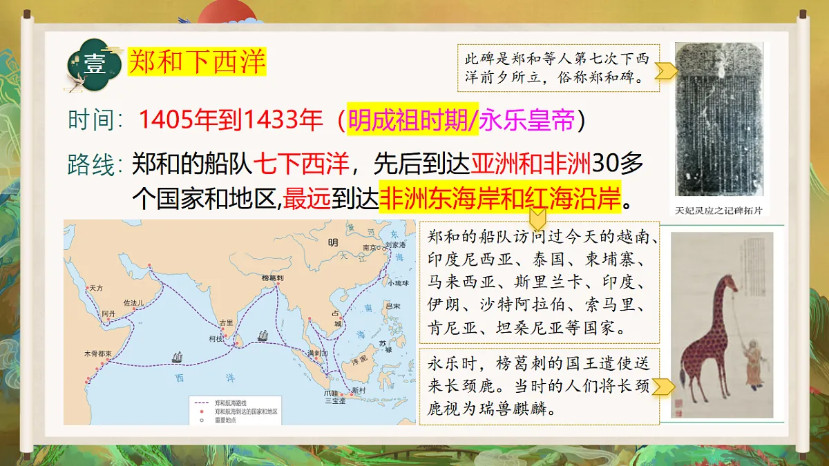 人教版初中历史七年级下册(2024)第16课 明朝的对外关系 课件第5页