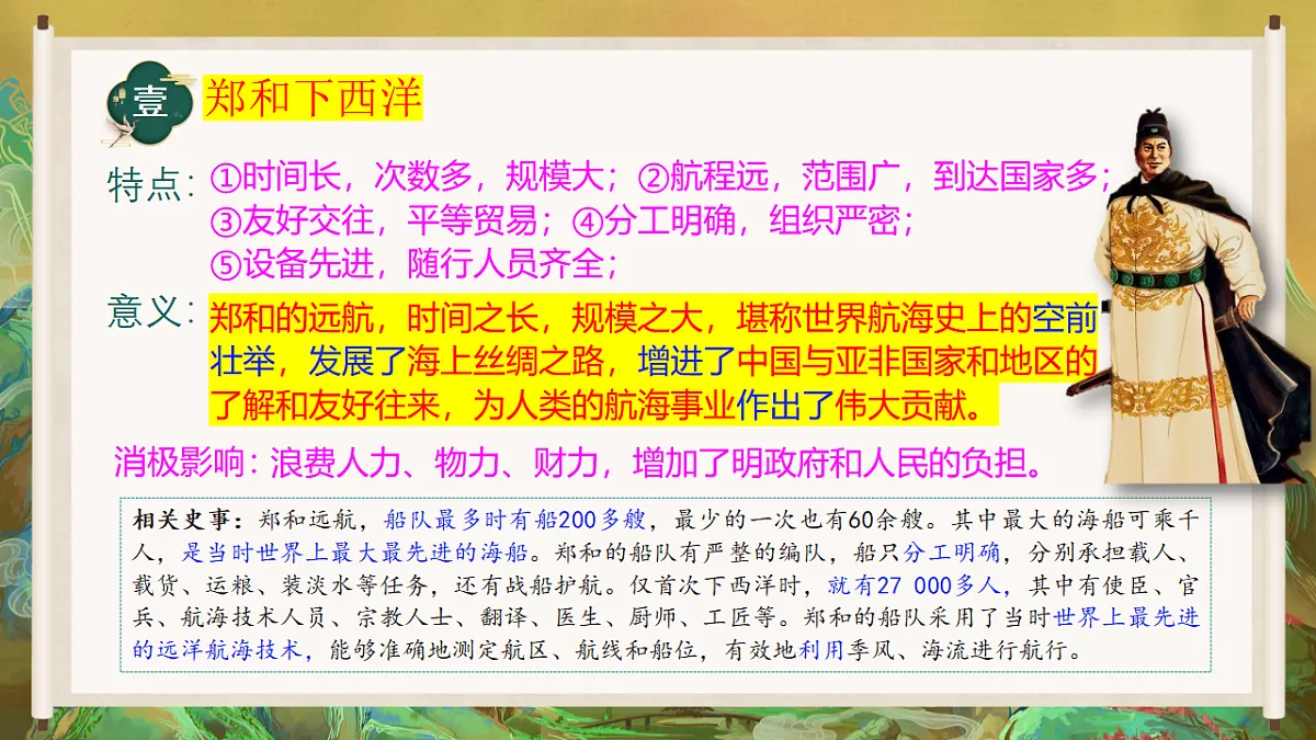 人教版初中历史七年级下册(2024)第16课 明朝的对外关系 课件第7页