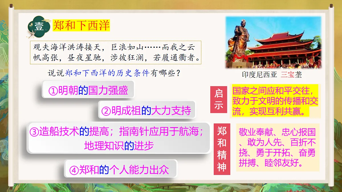 人教版初中历史七年级下册(2024)第16课 明朝的对外关系 课件第8页