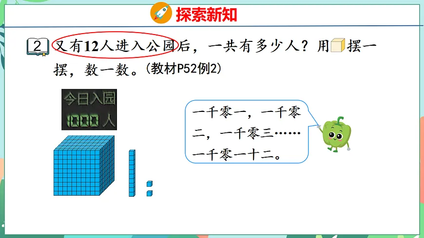26春苏教版二年级下册数学5.2 四位数的组成 课件第7页