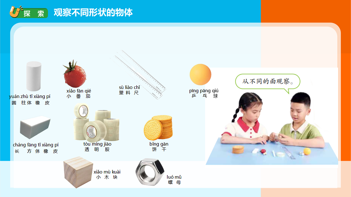 2026年教科版一年级科学下册 1-4《认识物体的形状》课件第3页