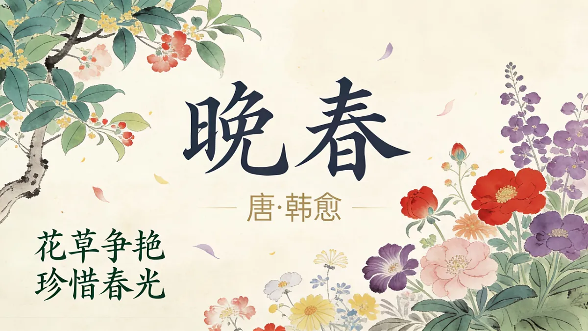第三单元《课外古诗词诵读:晚春》课件统编版语文七年级下册第1页