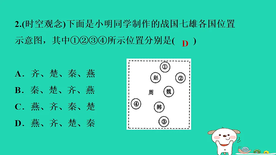 2025七年级历史上册第二单元第六课战国时期的社会变革习题课件新人教版(含答案)第4页