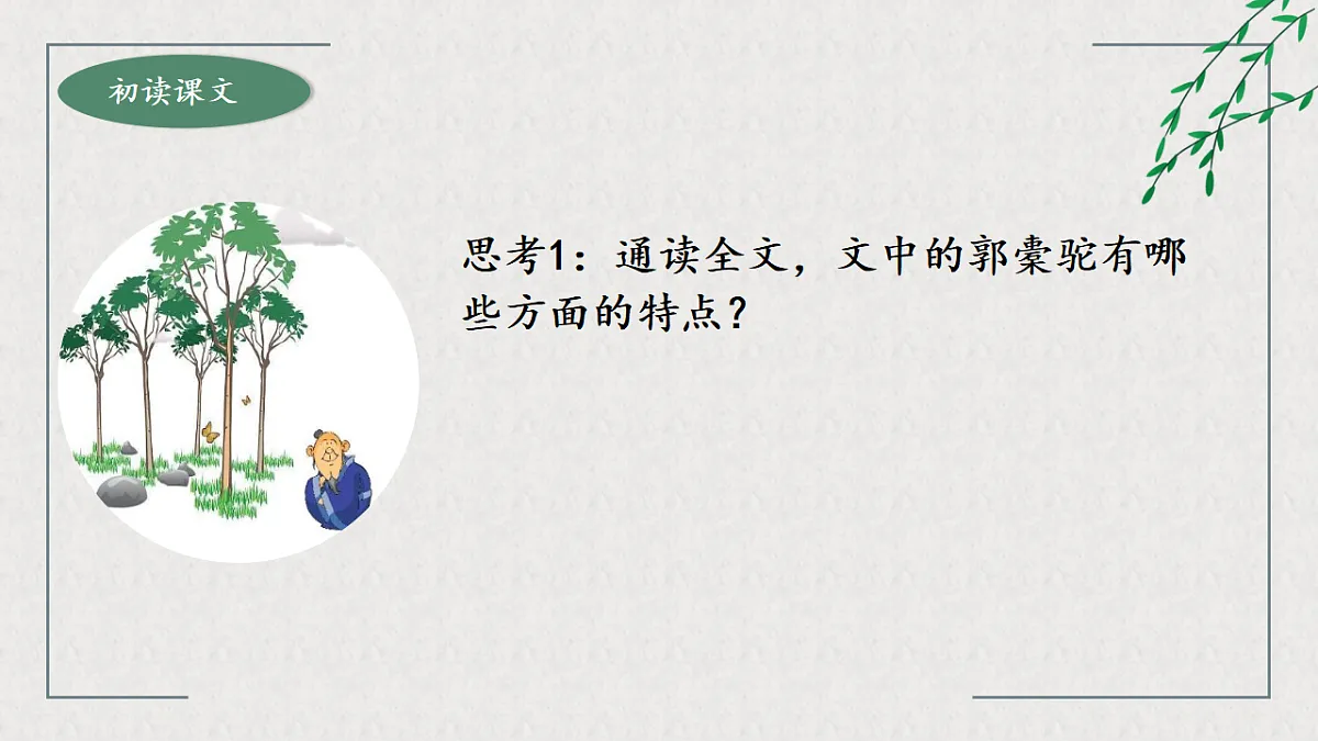 统编版高中语文选择性必修下册 11 种树郭橐驼传 课件第8页