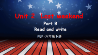 小学英语人教版PEP（2024）六年级下册Unit 2 Last weekend Part B教学演示课件ppt