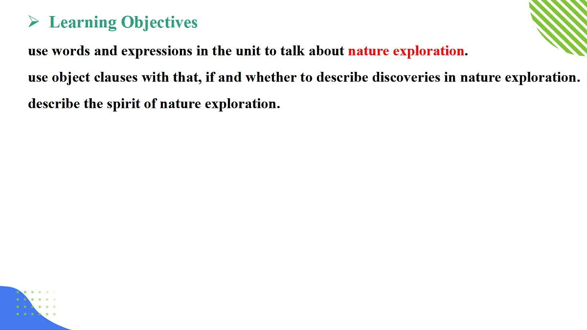 【核心素养】2026春新外研8下英语《Unit 5 Looking into nature 04Presenting ideas》 课件第7页