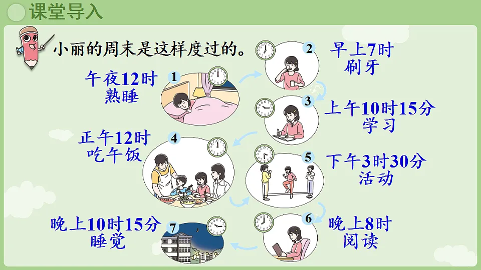 年月日的秘密 第2课时 作息时间表中的秘密 课件 2025-2026学年人教版数学三年级下册第4页