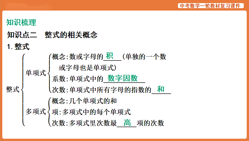 第3讲 代数式、整式与因式分解-2026年中考数学复习课件第4页