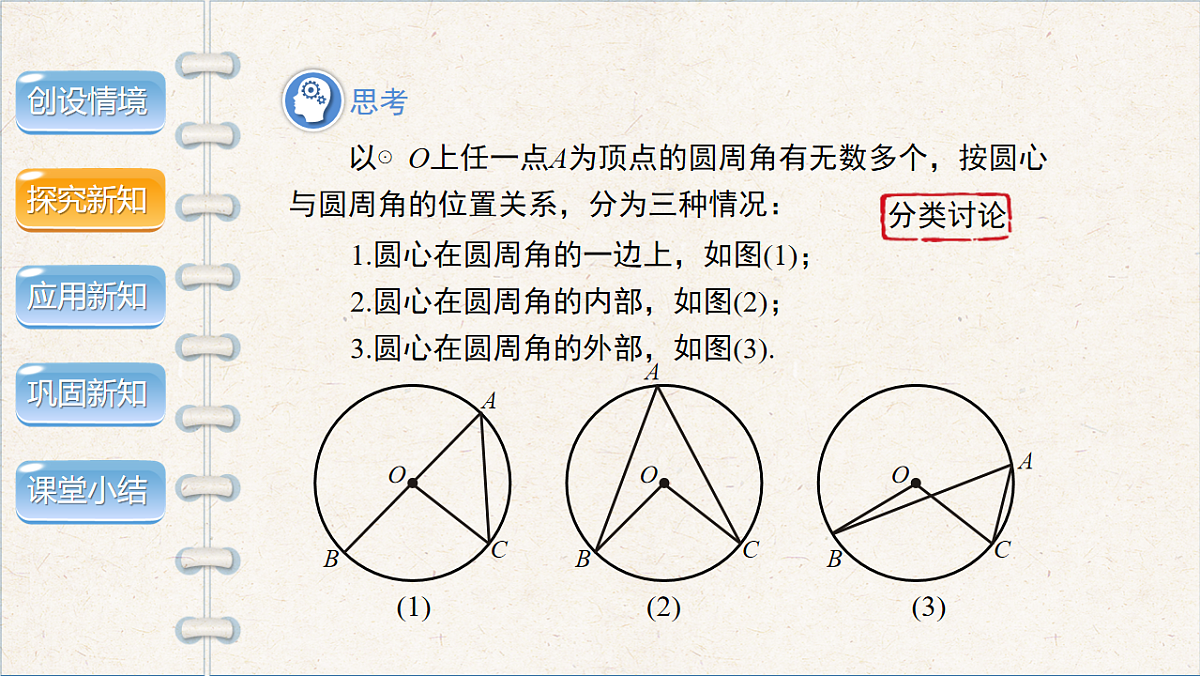 沪科版九年级数学下册教学课件《24.3 圆周角》第1课时第8页