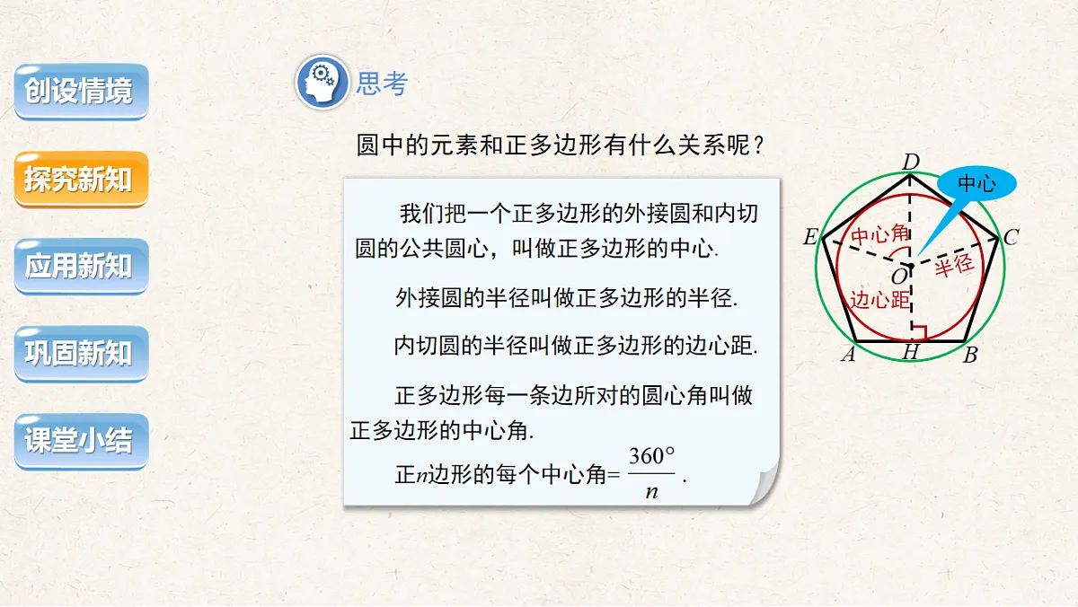 沪科版九年级数学下册教学课件《24.6 正多边形与圆》第2课时第7页