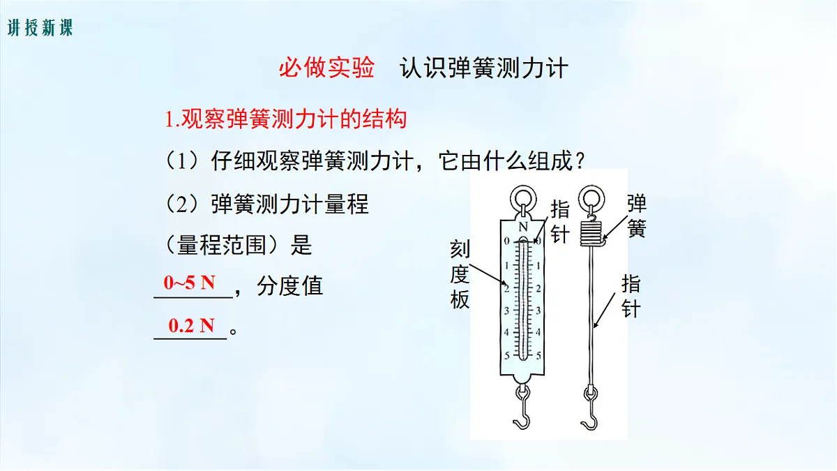 沪粤版八年级物理下册教学课件《6.2 弹力 力的测量和表示》第5页