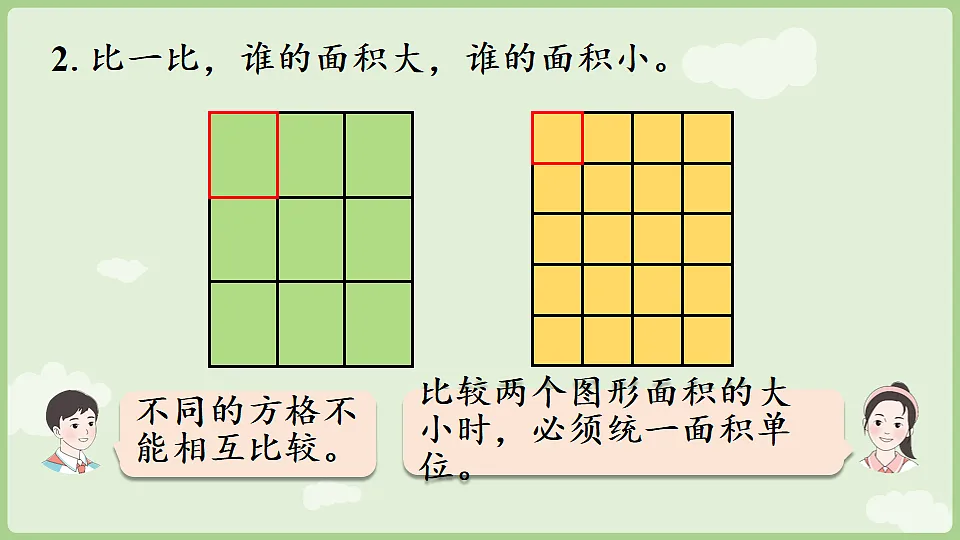 2026年人教版数学三年级下册 4.2 常用的面积单位(课件)第5页