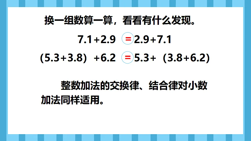 6.4整数加减法运算定律推广到小数(课件)数学人教版四年级下册(2026)第6页