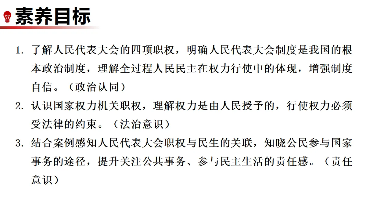 7.2 人民代表大会的职权 课件统编版道德与法治八年级下册第2页